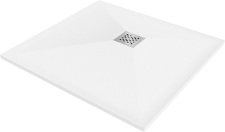 Mexen Stone+ quadratische Duschwanne aus Verbundwerkstoff 70 x 70 cm, weiß - 44107070