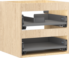 Mexen Box-A Korpus Waschtischschrank 50 cm, 2 Schubladen, Eiche - 91AX0-0500-470-2-81