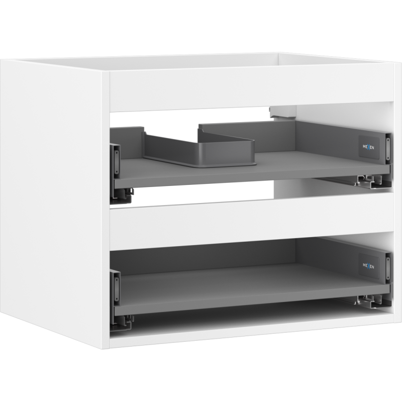Mexen Box-A Schrankkorpus für Waschtisch 60 cm, 2 Schubladen, weiß matt - 91AX0-0600-470-2-01