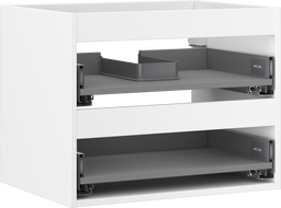 Mexen Box-A Schrankkorpus für Waschtisch 60 cm, 2 Schubladen, weiß matt - 91AX0-0600-470-2-01