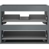 Mexen Box-A Korpus für Waschtischunterschrank 60 cm, 2 Schubladen, Graphit matt - 91AX0-0600-470-2-66