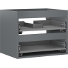 Mexen Box-A Korpus für Waschtischunterschrank 60 cm, 2 Schubladen, Graphit matt - 91AX0-0600-470-2-66