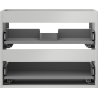 Mexen Box-A Korpus für Waschtischunterschrank 60 cm, 2 Schubladen, Grau Matt - 91AX0-0600-470-2-62