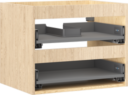 Mexen Box-A Korpus Waschtischunterschrank 60 cm, 2 Schubladen, Eiche - 91AX0-0600-470-2-81
