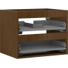 Mexen Box-A Korpus des Waschtischunterschranks 60 cm, 2 Schubladen, Nuss - 91AX0-0600-470-2-86