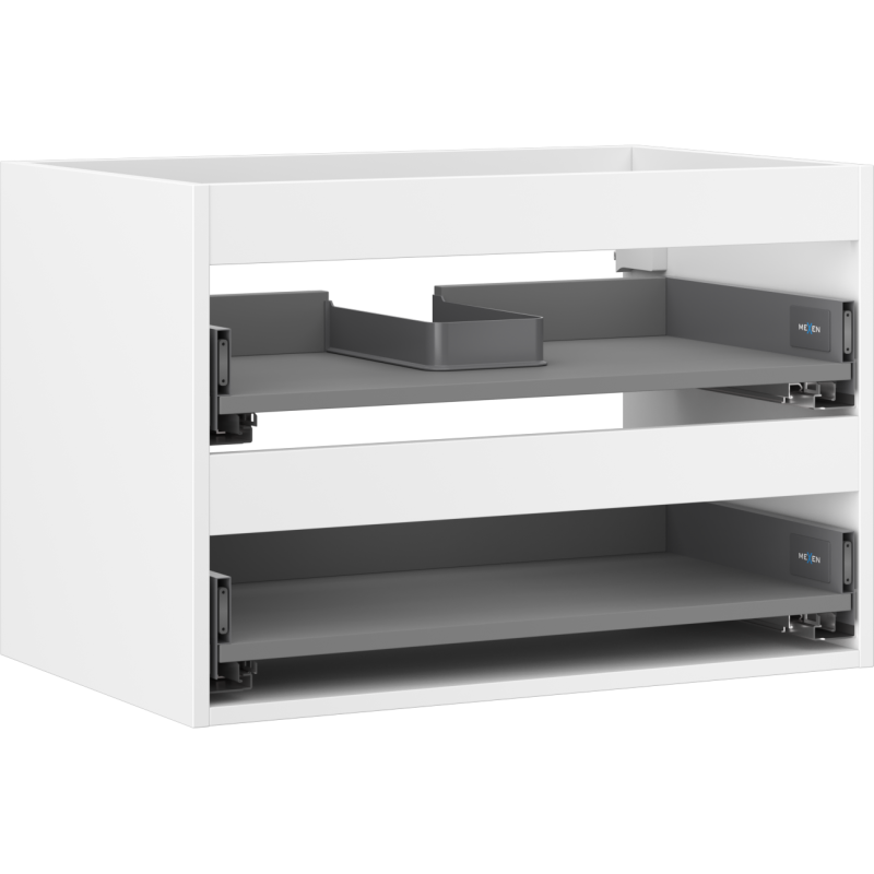 Mexen Box-A Korpus des Waschtischunterschranks 70 cm, 2 Schubladen, weiß matt - 91AX0-0700-470-2-01