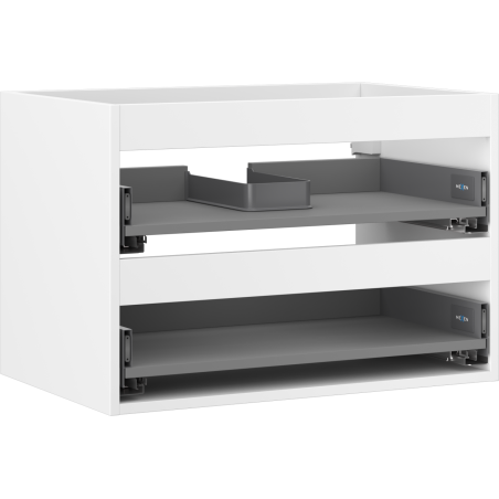 Mexen Box-A Korpus des Waschtischunterschranks 70 cm, 2 Schubladen, weiß matt - 91AX0-0700-470-2-01