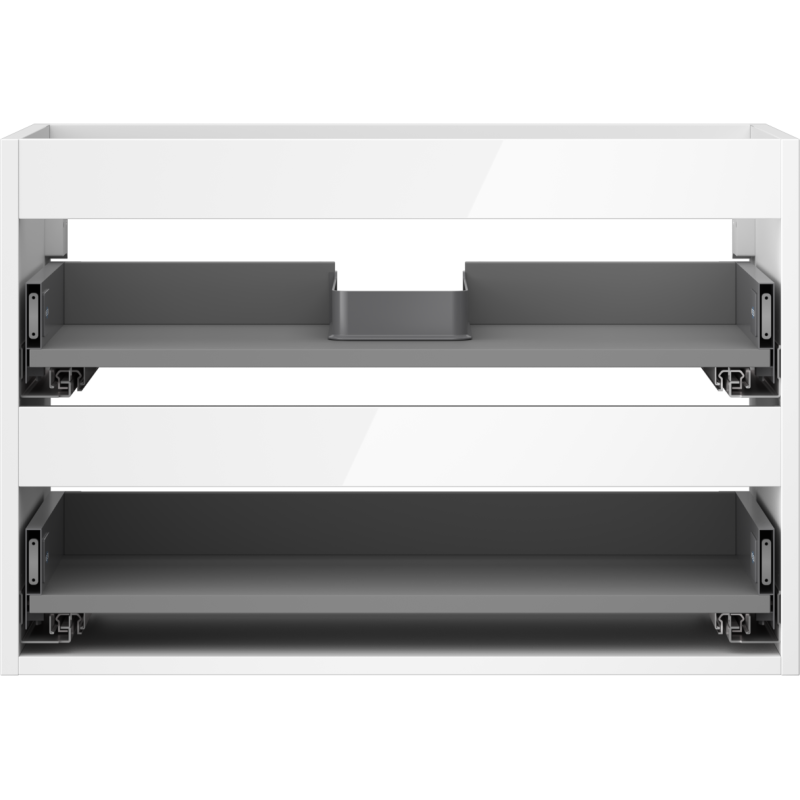 Mexen Box-A Unterschrank-Korpus 70 cm, 2 Schubladen, weiß glänzend - 91AX0-0700-470-2-00