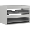 Mexen Box-A Korpus des Waschtischunterschranks 70 cm, 2 Schubladen, Grau matt - 91AX0-0700-470-2-62