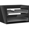 Mexen Box-A Korpus Waschtischschrank 70 cm, 2 Schubladen, schwarzer Glanz - 91AX0-0700-470-2-70