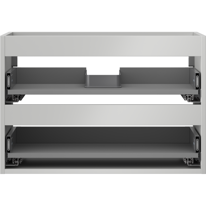 Mexen Box-A Korpus des Waschtischunterschranks 70 cm, 2 Schubladen, Grau matt - 91AX0-0700-470-2-62