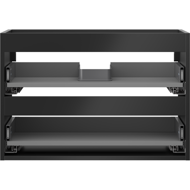 Mexen Box-A Unterschrankkorpus 70 cm, 2 Schubladen, schwarzmatt - 91AX0-0700-470-2-71
