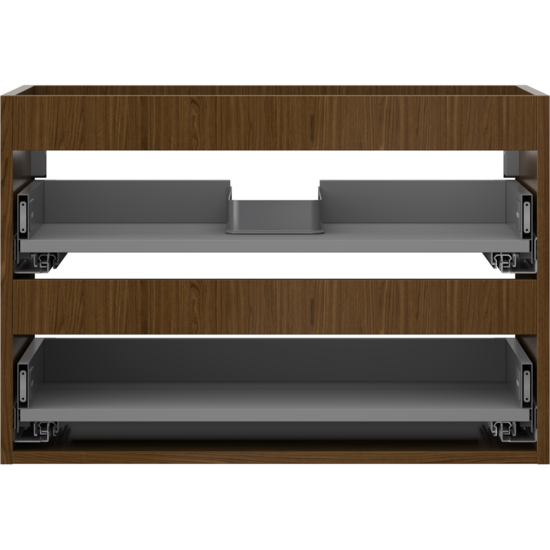 Mexen Box-A Korpus des Waschbeckenschranks 70 cm, 2 Schubladen, Nussbaum - 91AX0-0700-470-2-86