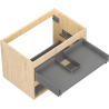 Mexen Box-A Schrankkorpus für Waschtischunterschrank 70 cm, 2 Schubladen, Eiche - 91AX0-0700-470-2-81