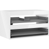Mexen Box-A Korpus Waschtischunterschrank 80 cm, 2 Schubladen, weiß glänzend - 91AX0-0800-470-2-00
