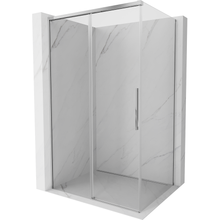 Mexen Rox Duschkabine, Schiebetür 90 x 95 cm, transparent, chrom - 8C2-090-095-01-00