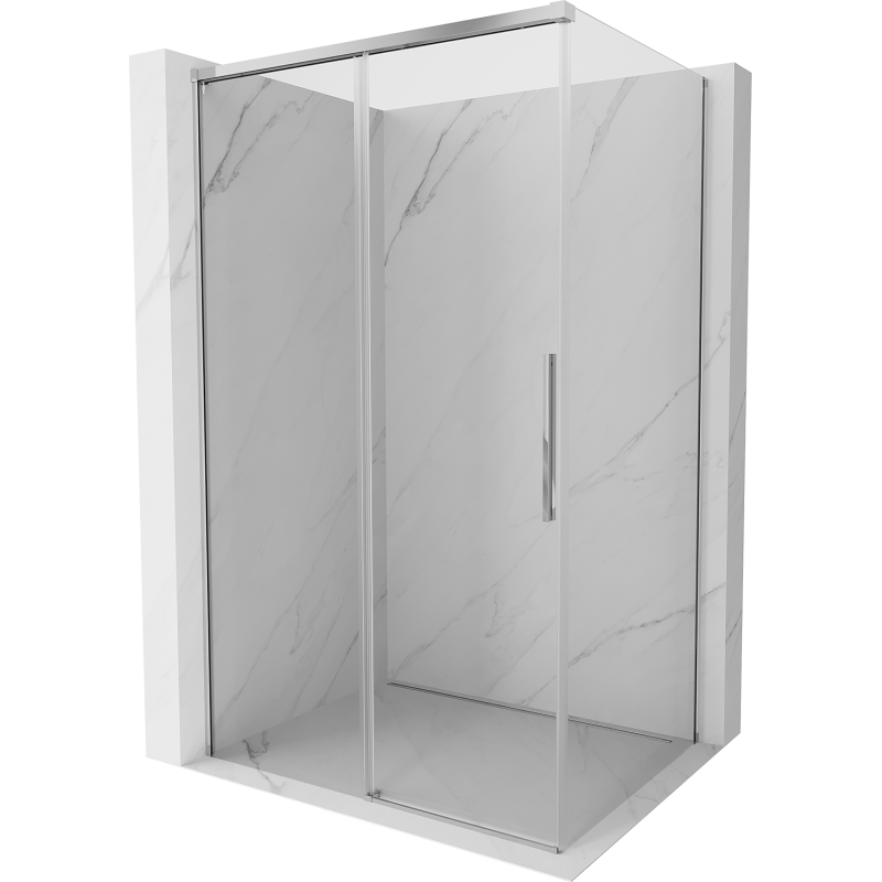 Mexen Rox Duschkabine Schiebetür 100 x 110 cm, transparent, Chrom - 8C2-100-110-01-00