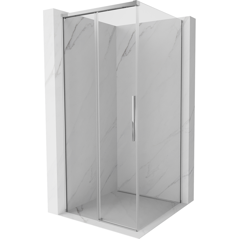 Mexen Rox schuifbare douchecabine 110 x 110 cm, transparant, chroom - 8C2-110-110-01-00