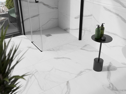 Mexen Stone+ Quadratische Duschwanne aus Verbundwerkstoff 90 x 90 cm, Weiß - 44109090