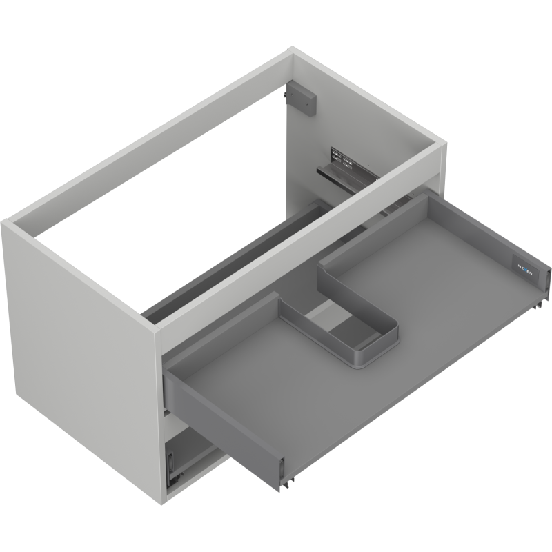Mexen Box-A Unterschrank 80 cm, 2 Schubladen, Grau Matt - 91AX0-0800-470-2-62