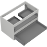Mexen Box-A Unterschrank 80 cm, 2 Schubladen, Grau Matt - 91AX0-0800-470-2-62
