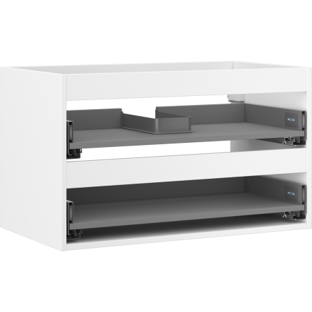 Mexen Box-A 80 cm Waschtischunterschrank-Korpus, 2 Schubladen, weiß matt - 91AX0-0800-470-2-01