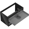 Mexen Box-A Korpus Waschtischunterschrank 80 cm, 2 Schubladen, schwarz glänzend - 91AX0-0800-470-2-70