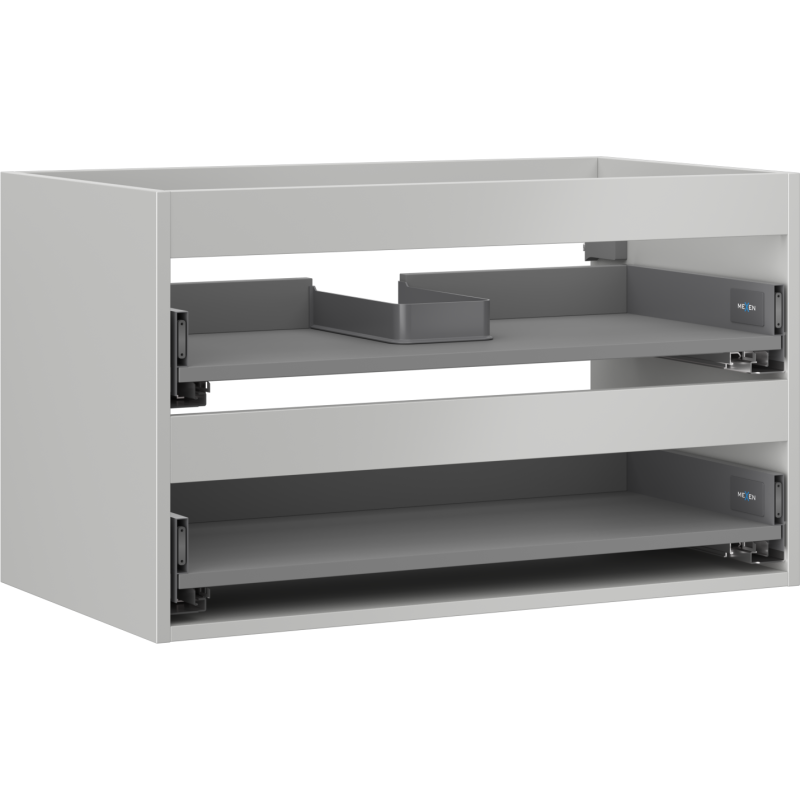 Mexen Box-A Unterschrank 80 cm, 2 Schubladen, Grau Matt - 91AX0-0800-470-2-62