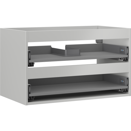 Mexen Box-A Unterschrank 80 cm, 2 Schubladen, Grau Matt - 91AX0-0800-470-2-62