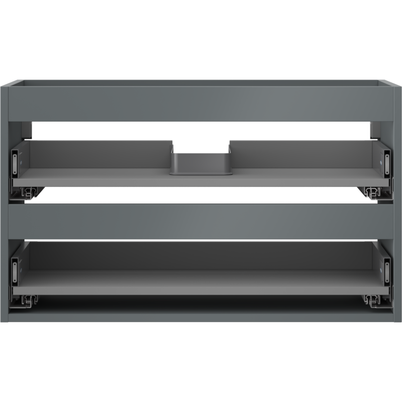 Mexen Box-A Korpus für Waschtischunterschrank 80 cm, 2 Schubladen, Graphit matt - 91AX0-0800-470-2-66