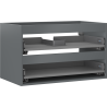 Mexen Box-A Korpus für Waschtischunterschrank 80 cm, 2 Schubladen, Graphit matt - 91AX0-0800-470-2-66