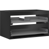 Mexen Box-A Korpus für Waschtischunterschrank 80 cm, 2 Schubladen, Schwarz Matt - 91AX0-0800-470-2-71