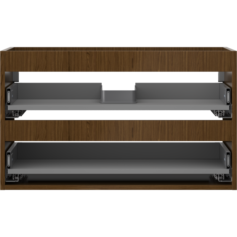 Mexen Box-A Korpus des Waschbeckenschranks 80 cm, 2 Schubladen, Nuss - 91AX0-0800-470-2-86