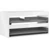 Mexen Box-A Korpus Waschtischunterschrank 90 cm, 2 Schubladen, Weiß Hochglanz - 91AX0-0900-470-2-00