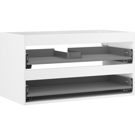 Mexen Box-A Korpus des Unterschranks 90 cm, 2 Schubladen, Weiß Matt - 91AX0-0900-470-2-01