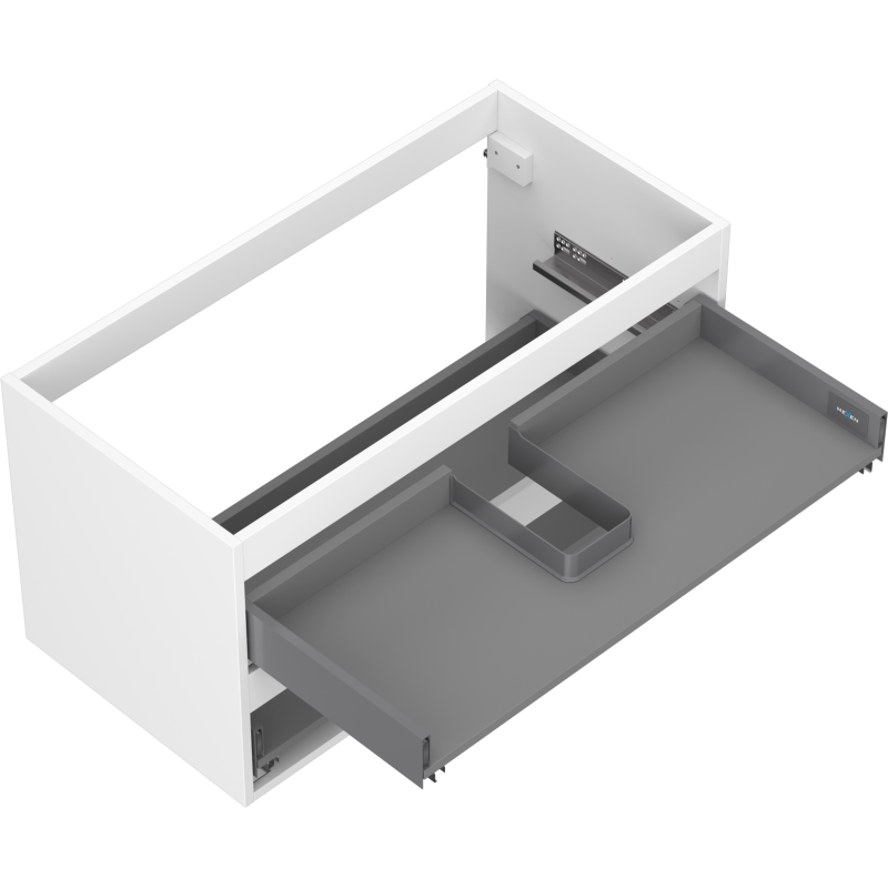 Mexen Box-A Korpus des Unterschranks 90 cm, 2 Schubladen, Weiß Matt - 91AX0-0900-470-2-01