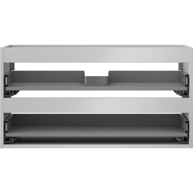 Mexen Box-A Korpus des Waschtischunterschranks 90 cm, 2 Schubladen, Grau Matt - 91AX0-0900-470-2-62