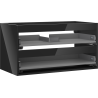 Mexen Box-A Waschtischunterschrank-Korpus 90 cm, 2 Schubladen, schwarz glänzend - 91AX0-0900-470-2-70
