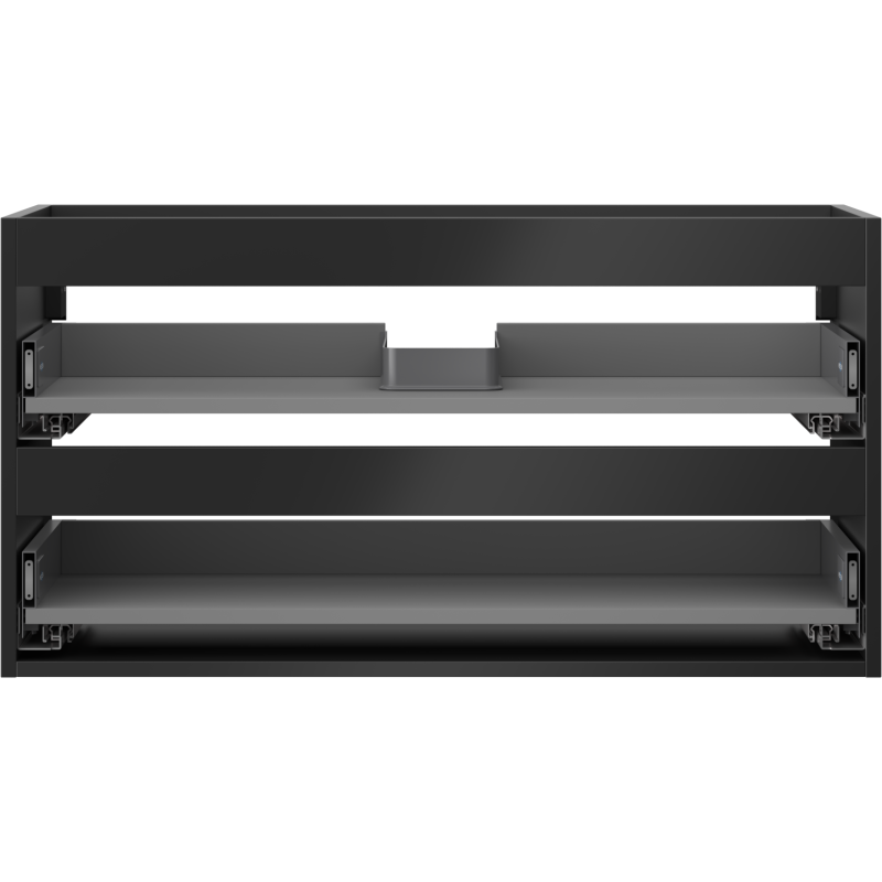 Mexen Box-A Unterschrank-Korpus 90 cm, 2 Schubladen, schwarz matt - 91AX0-0900-470-2-71
