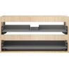 Mexen Box-A Korpus für Waschbeckenunterschrank 90 cm, 2 Schubladen, Eiche - 91AX0-0900-470-2-81