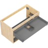 Mexen Box-A Korpus für Waschbeckenunterschrank 90 cm, 2 Schubladen, Eiche - 91AX0-0900-470-2-81
