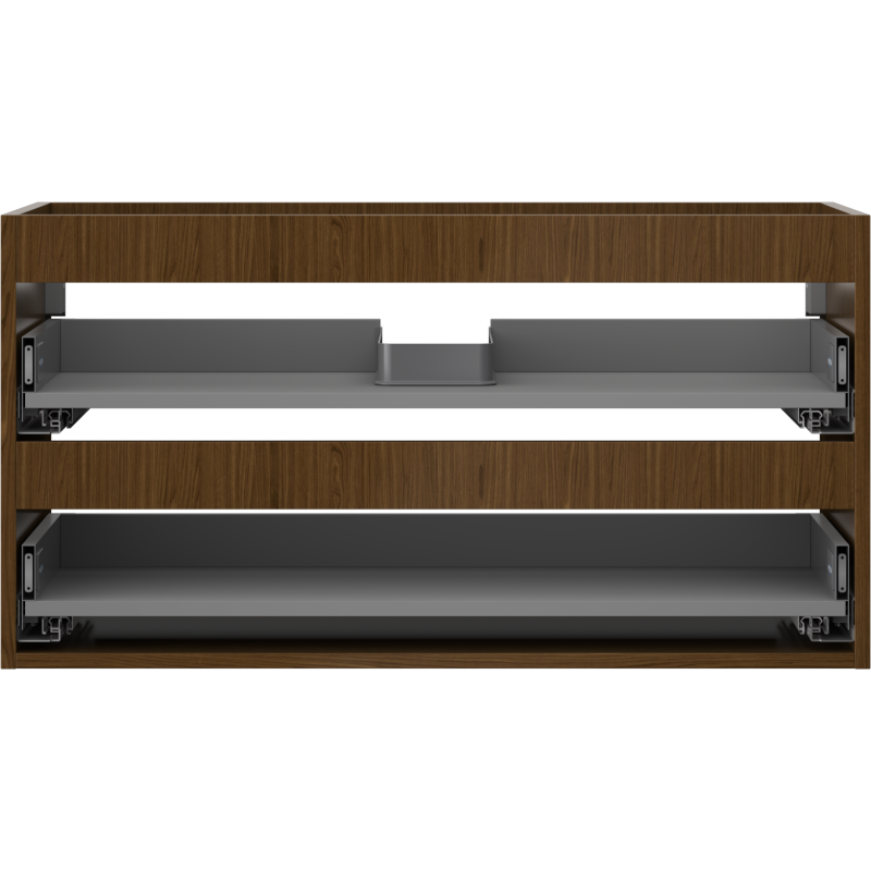 Mexen Box-A Waschtischunterschrank 90 cm, 2 Schubladen, Nussbaum - 91AX0-0900-470-2-86