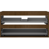 Mexen Box-A Waschtischunterschrank 90 cm, 2 Schubladen, Nussbaum - 91AX0-0900-470-2-86