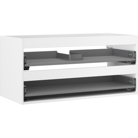 Mexen Box-A Korpus für Waschbeckenschrank 100 cm, 2 Schubladen, weiß matt - 91AX0-1000-470-2-01