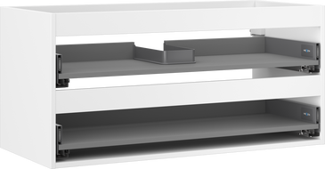 Mexen Box-A Korpus für Waschbeckenschrank 100 cm, 2 Schubladen, weiß matt - 91AX0-1000-470-2-01