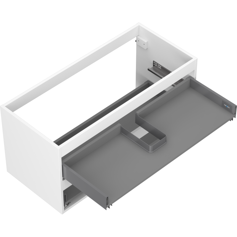 Mexen Box-A Korpus für Waschbeckenschrank 100 cm, 2 Schubladen, weiß matt - 91AX0-1000-470-2-01