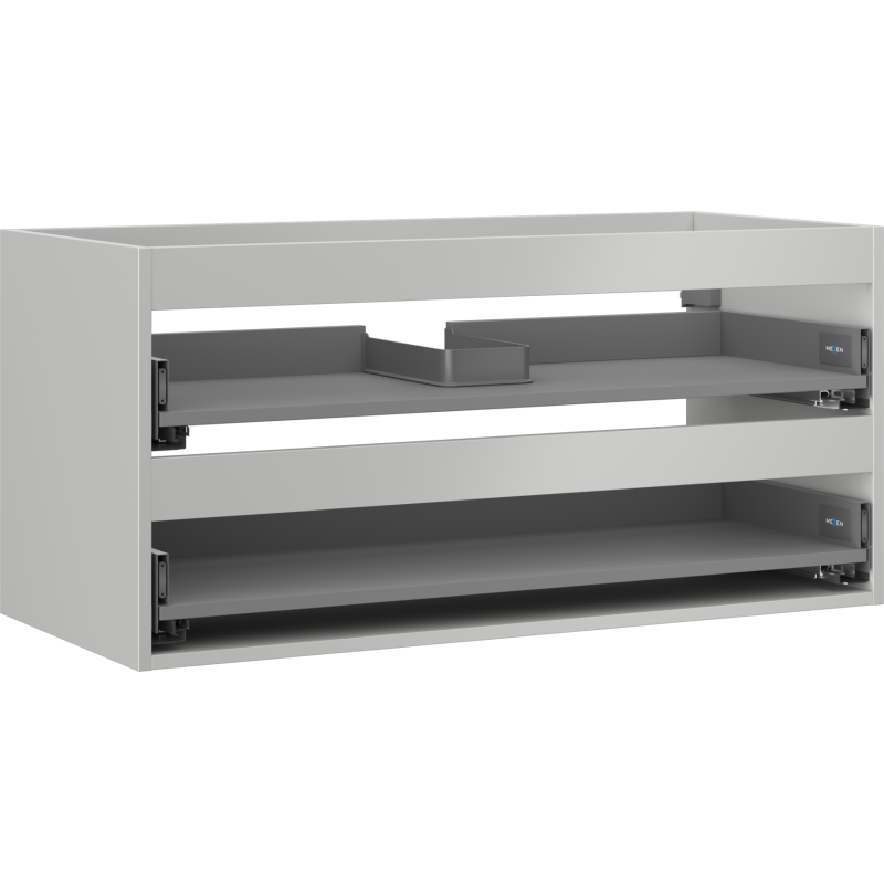 Mexen Box-A Unterschrankgehäuse 100 cm, 2 Schubladen, graumatt - 91AX0-1000-470-2-62