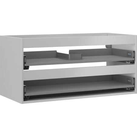 Mexen Box-A Unterschrankgehäuse 100 cm, 2 Schubladen, graumatt - 91AX0-1000-470-2-62