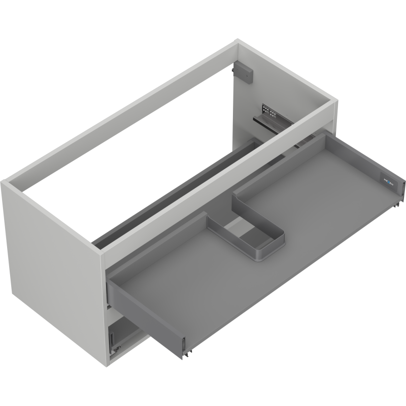 Mexen Box-A Unterschrankgehäuse 100 cm, 2 Schubladen, graumatt - 91AX0-1000-470-2-62
