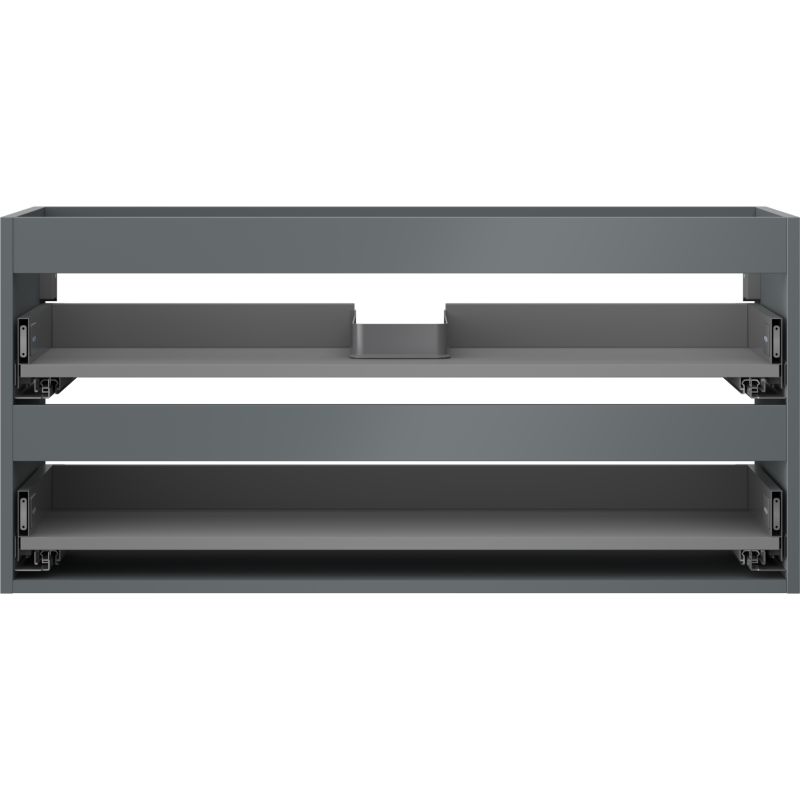 Mexen Box-A Korpusschrank für Waschtisch 100 cm, 2 Schubladen, Graphit matt - 91AX0-1000-470-2-66